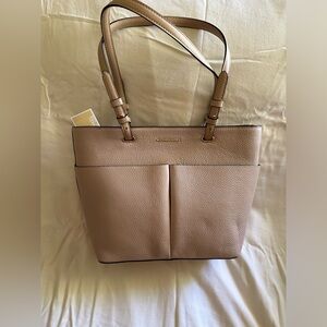Michael Kors Bedford Leather Pocket Tote - Soft Pink
